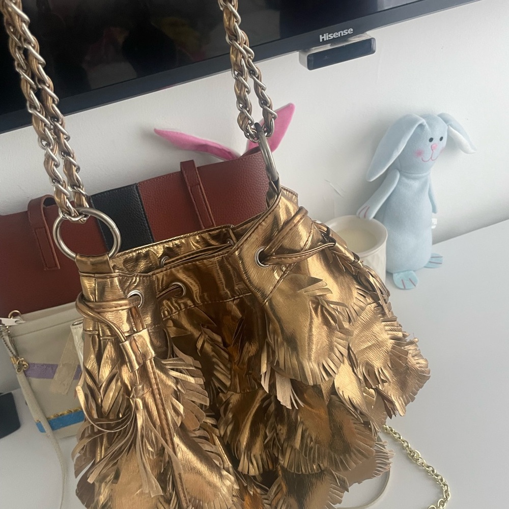 Gold Fringe Women's Bag